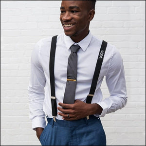 Monogrammed Tuxedo Suspenders Man